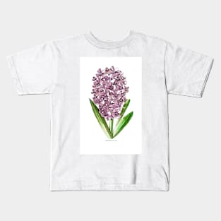 Printed Paper Quilling Art by Hyunah Yi/ Hyacinth flower/Mother&ampAnniversary/Birthday/Thank you gift/Botanical Art/Spring flower Art/Handmade Kids T-Shirt